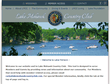 Tablet Screenshot of lakemohawkcc.com